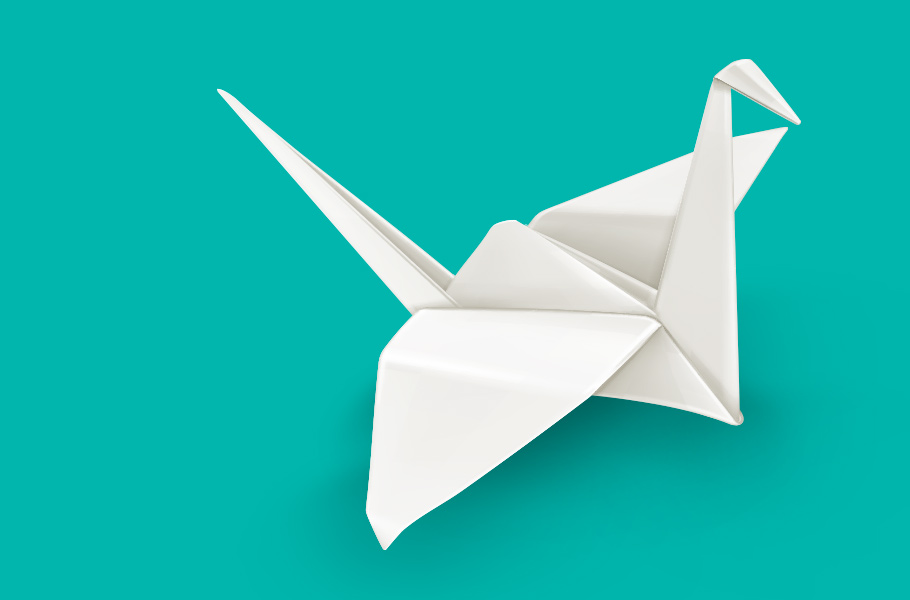 Origami bird